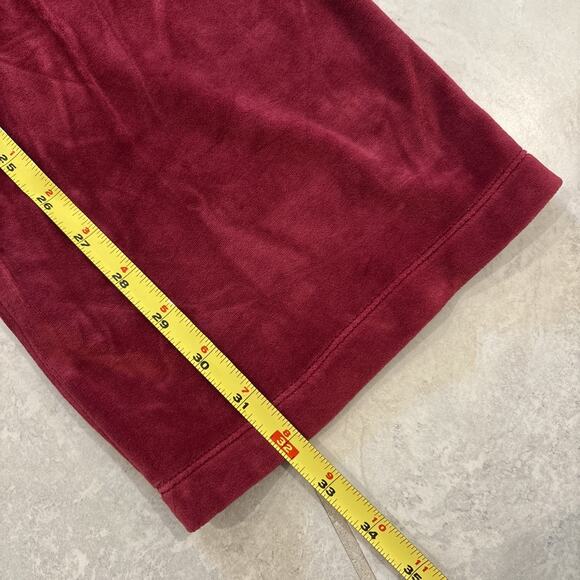 Victoria's Secret Pink Yoga Pants Womens Small Foldover Velour Straight Logo - Picture 8 of 10